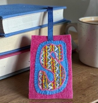 Personalised hand embroidered letters. Made to order. All proceeds to The Stroke Association.