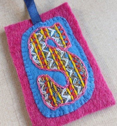 Personalised hand embroidered letters. Made to order. All proceeds to The Stroke Association. - Image 2