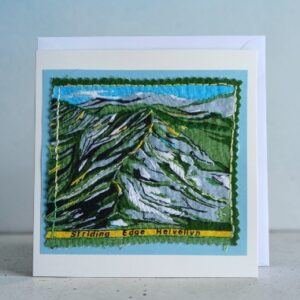 Greetings card, Lake District . Striding Edge Helvellyn. All proceeds to The Stroke Association.