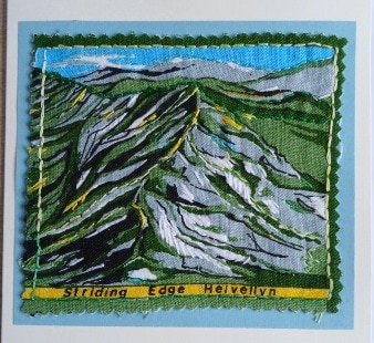 Greetings card, Lake District . Striding Edge Helvellyn. All proceeds to The Stroke Association. - Image 2