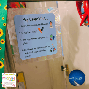 My Checklist Mirror Cling – Visual Reminder for Getting Ready and Out-the-Door