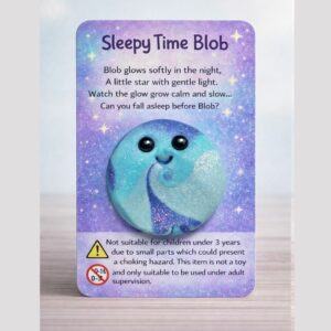 Sleepy Time Blob – Glow in the Dark Worry Stone for Bedtime Calm
