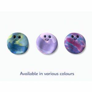 Original Worry Stone Blob by Lollygag Gifts – Handmade Polymer Clay Pocket Support Tool