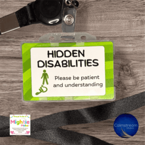 Hidden Disabilities Awareness Badge – Sublimated Aluminium