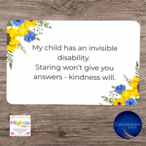 Polite Support Cards Set of 12 Business-Card Size Gentle Explanations for Challenging Moments