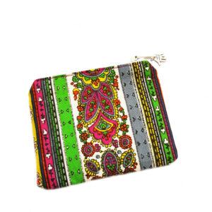 Vintage Floral Handmade Zipped Pouch - Coin Purse Medication Holder Small Organiser Bag