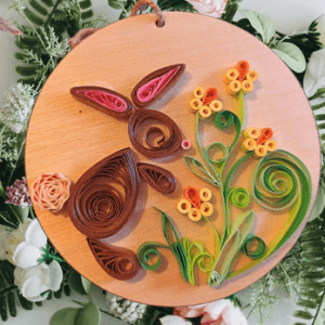 Quilled Easter Bunny 🐰 hanging decoration