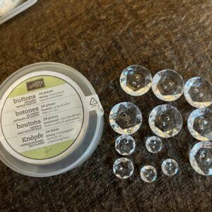 Stampin’ UP! 12 Designer Vintage Faceted Buttons