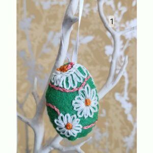 Hanging Floral Egg Decorations, 6 available