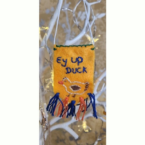 Mini Hanging Felt Penants with captions, 5 available - Image 7