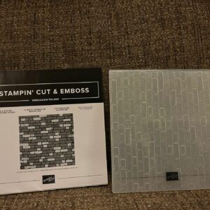 Stampin’ UP! Brick & Mortar 3D Embossing Folder