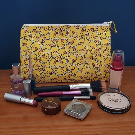 Cute Ducks Zipper Bag - Fun And Playful Pouch for Makeup Toiletries Art And Craft Supplies
