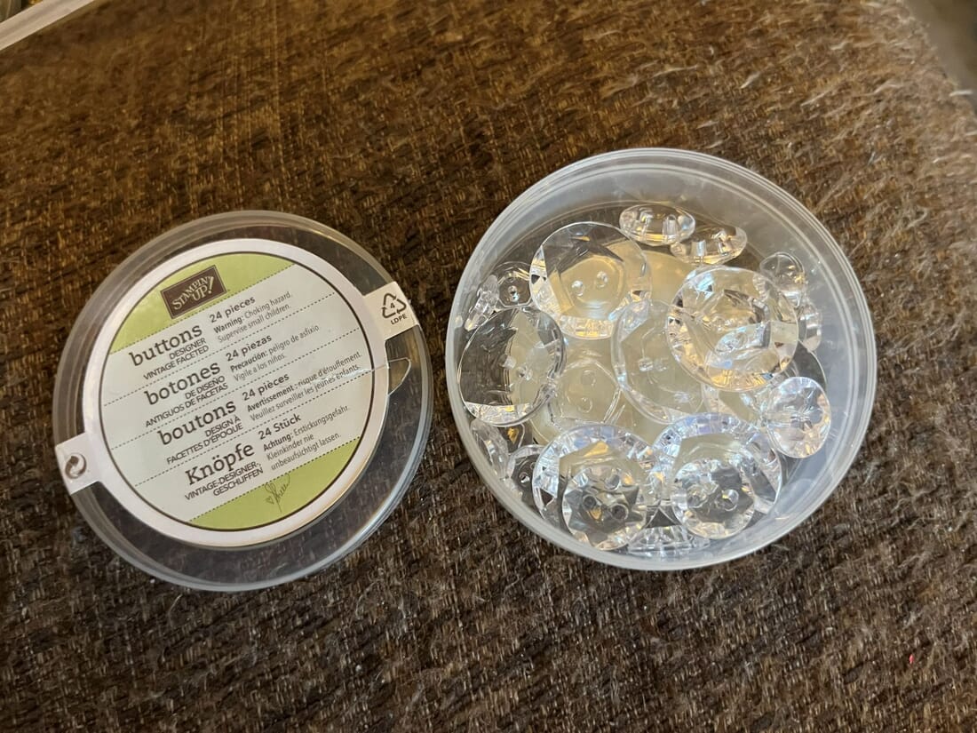 Stampin' UP! Designer Vintage Faceted Buttons (24)