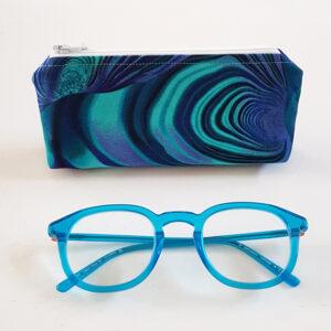 Handmade Paua Shell Glasses Case – Padded Zip Pouch for Sunglasses or Spectacles