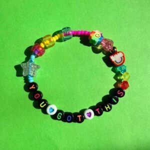 Customizable Rainbow Pride Fidget Bracelet with LGBTQIA+ Words
