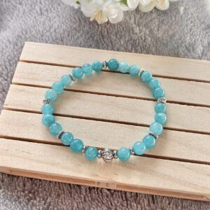 Blue Chalcedony Stretch Bracelet