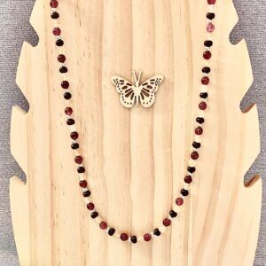 18 Inch Reg Garnet and Citrine Necklace