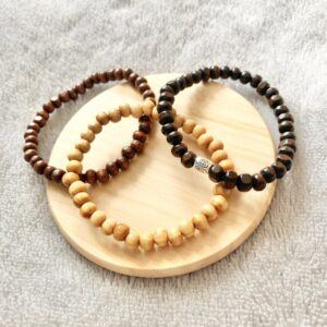 Men’s Wooden Bead Bracelet Set