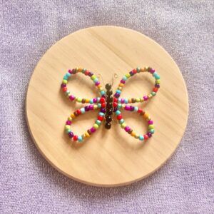 Colourful Beaded Butterfly Magnet