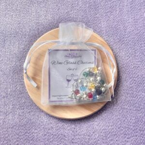 Colourful Wine Glass Charms (Set of 6)