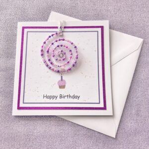 Beaded Spiral Birthday Card
