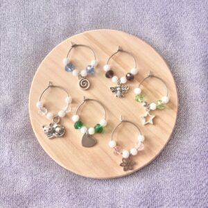 Beaded Wine Glass Charms