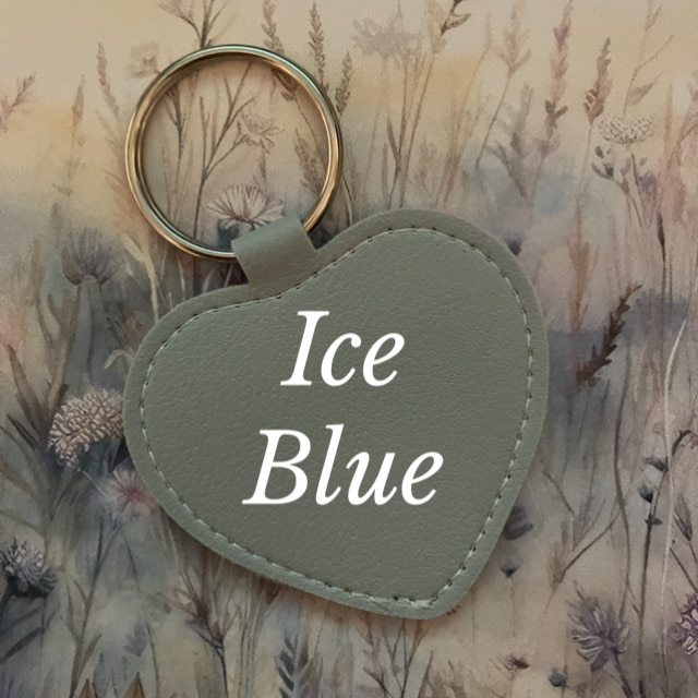Monogrammed Faux Leather Heart Keyring with charms - Image 4