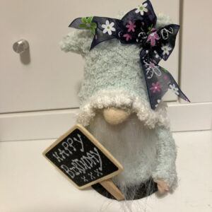 Deano-The Birthday Gift Gonk. Mini-Presentation Collectible Art Doll Ornamental Decoration.