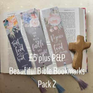 Pack 2 – Beautiful Bible Bookmarks (Set of 3)