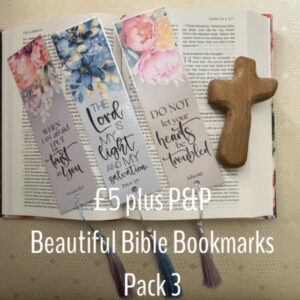 Pack 3 – Beautiful Bible Bookmarks (Set of 3)