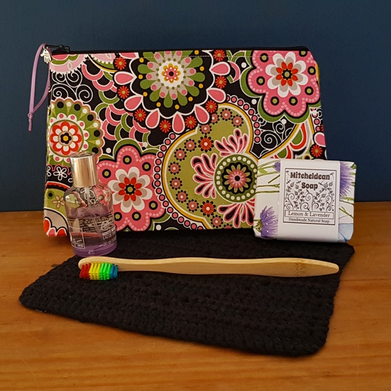 Kaleidoscope Zipper Bag - Vibrant Multi-Use Pouch for Makeup Toiletries Art And Craft Supplies