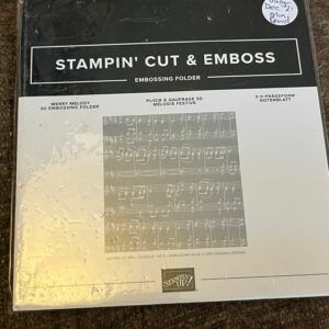 Stampin’ UP! Merry Melody3D Embossing Folder