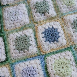 Crocheted blanket/ throw/ wheelchair blanket. All proceeds to The Stroke Association