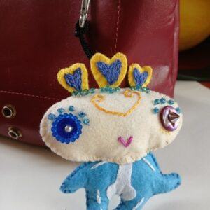 ‘Zombie Feltie’ accessory, bag charm or keyring. All proceeds to The Stroke Association