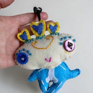 ‘Zombie Feltie’ accessory, bag charm or keyring. All proceeds to The Stroke Association