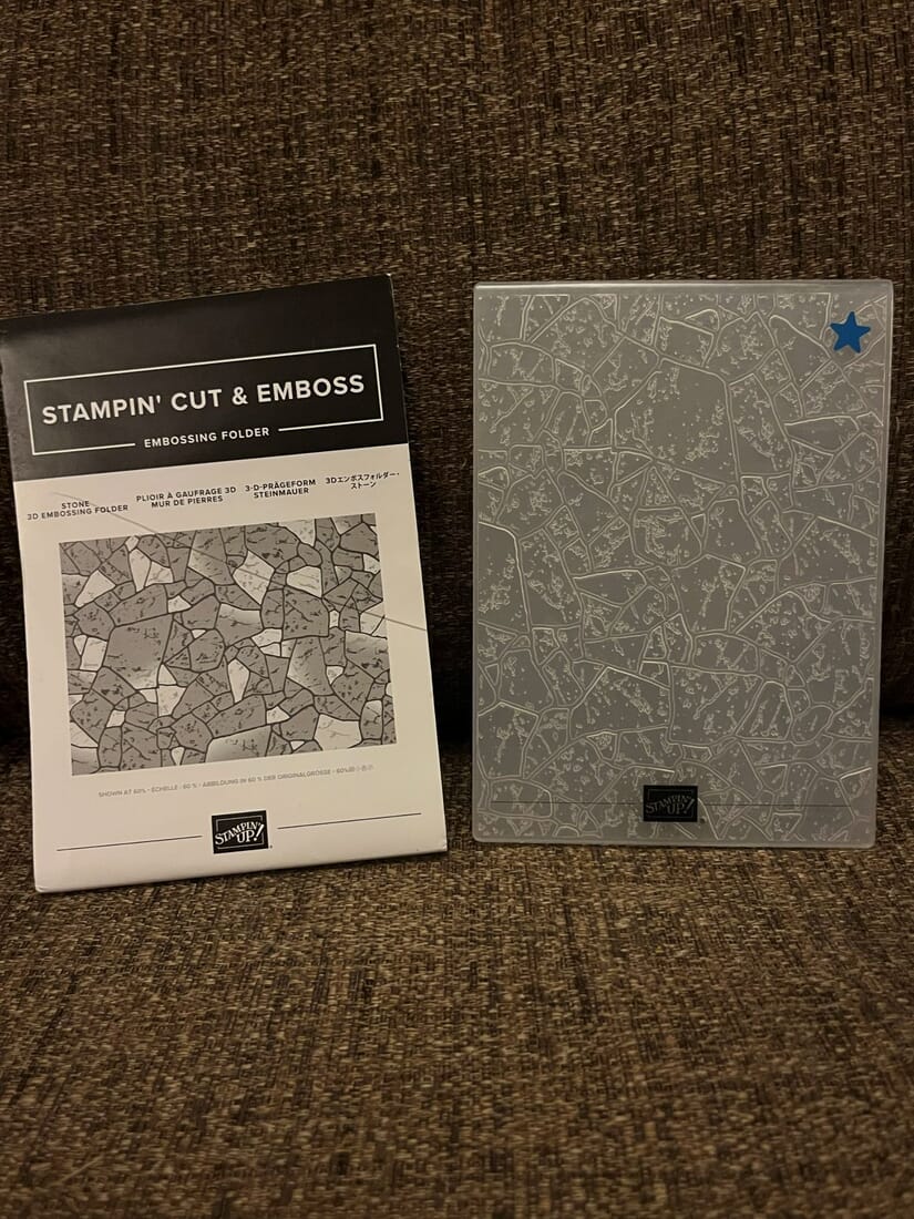 Stampin' UP! Stone 3D Embossing Folder