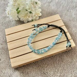Blue & White 3-Strand Bracelet