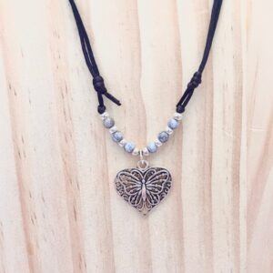 Butterfly Heart Necklace
