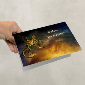 jabberwock firestorm card held in hand