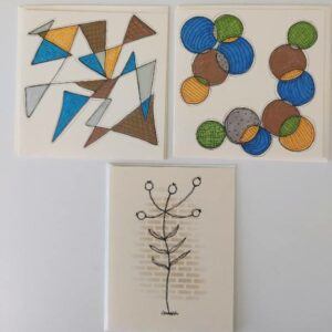 Blank Greeting Cards – Pack of 3 – Original artwork
