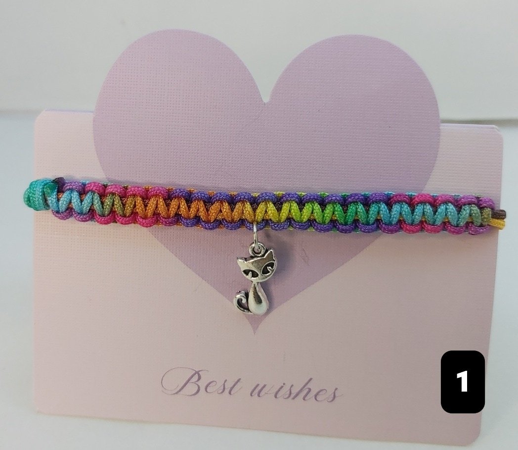 Handmade Macrame Charm friendship Bracelets – Mix & Match (3 for £6) - Image 2