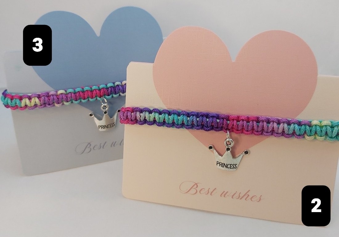 Handmade Macrame Charm friendship Bracelets – Mix & Match (3 for £6) - Image 3