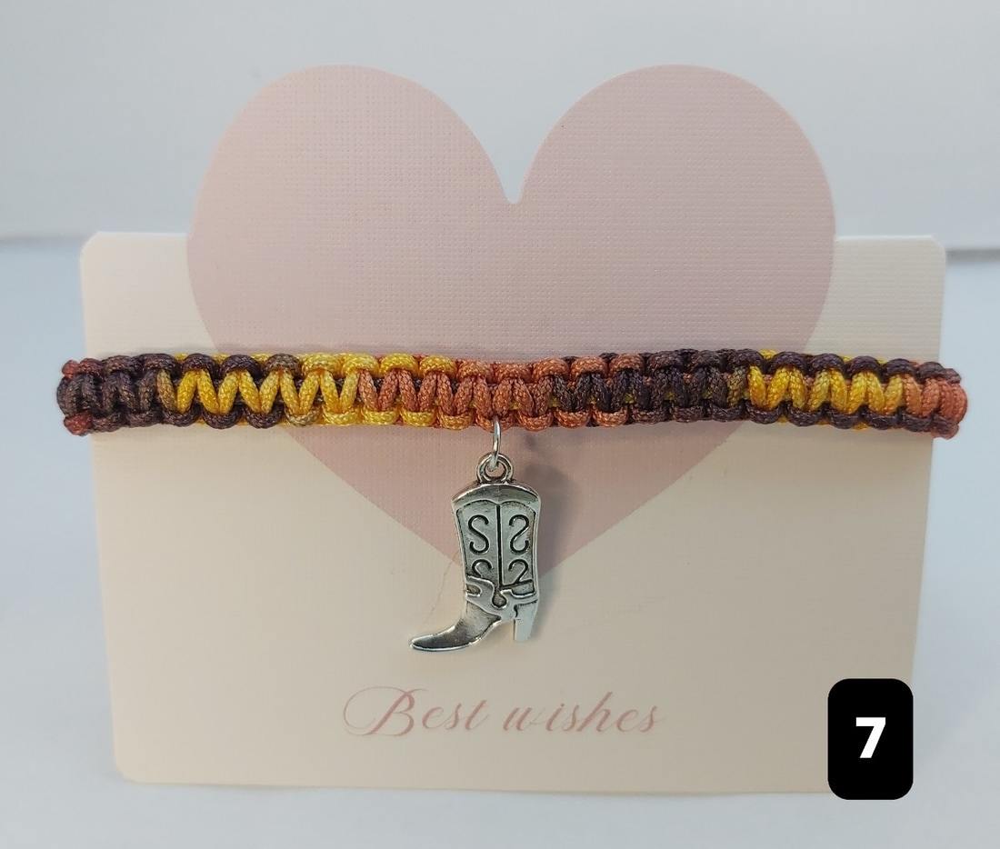 Handmade Macrame Charm friendship Bracelets – Mix & Match (3 for £6) - Image 7