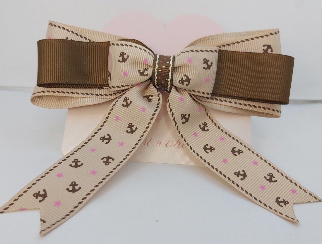 The Starry Harbour Nautical bow hair band