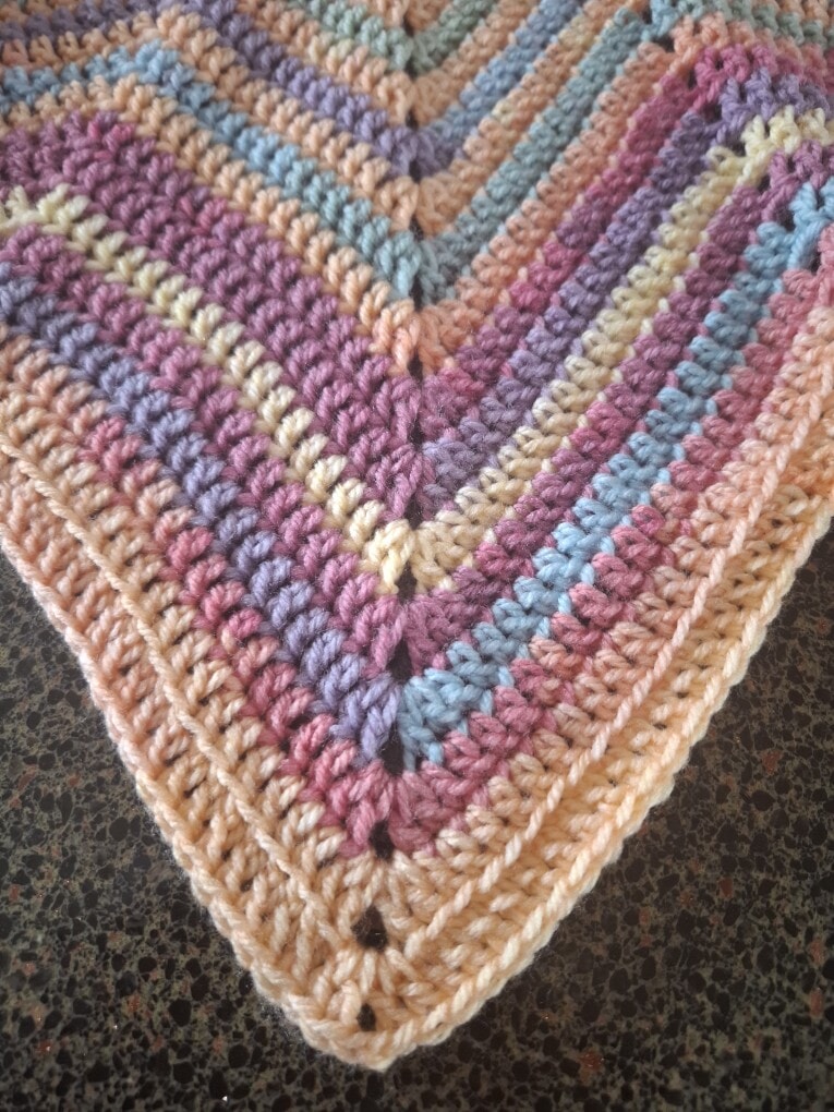 Handmade Crochet Star Blanket in Pastel Rainbow Shades - Perfect for Babies & Gifts - Image 3