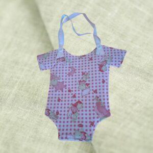Decorative Nursery Item With White Backing Fabric