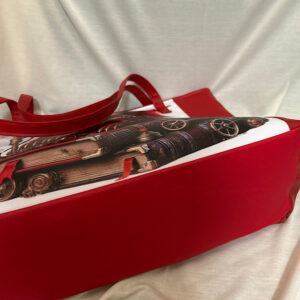 Unique Steampunk Dragon Vinyl Waterproof Tote Handbag – Handmade