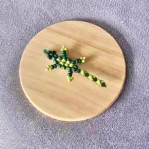 George the Gecko Beaded Magnet