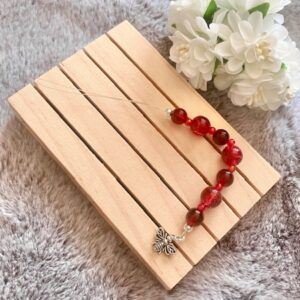 Beaded Needle Threader with Tibetan Silver Bee Charm