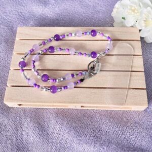 Purple & Lilac Mobile Phone Wrist Strap